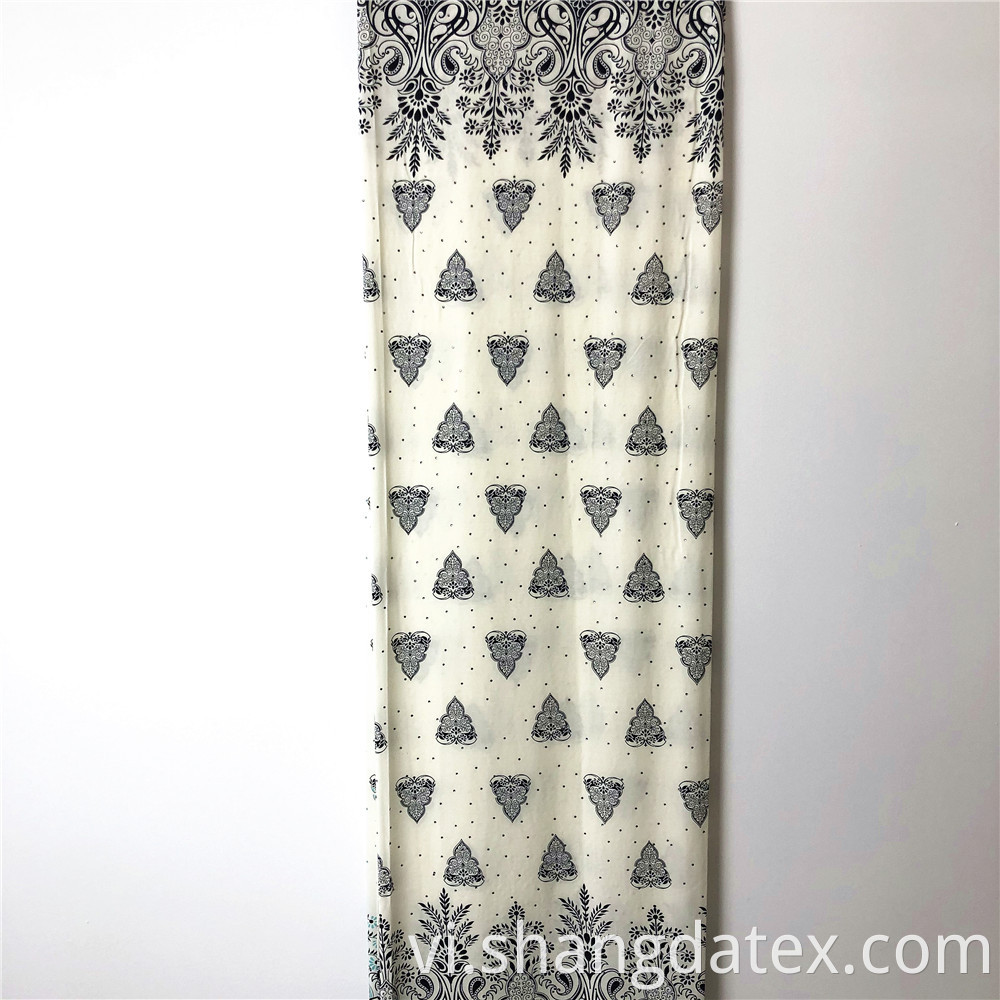 Rayon Fabric Ethnic Design